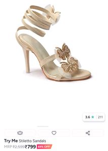N. Sparkling Butterfly Ankle Strap Heels