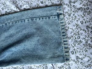 Washed Blue Cargo Jeans