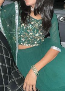 Elegant Green Lehenga Choli Set