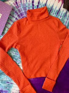 Orange Fitted Top🍊🐈