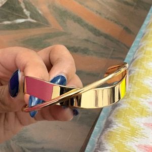 Elegant Gold Tone Cuff Bracelet
