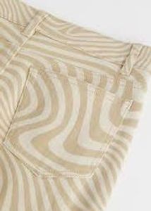 H&amp;M Swirl Print Flare Jeans