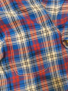 Men's Plaid Short Sleeve Shirt Baree Denim