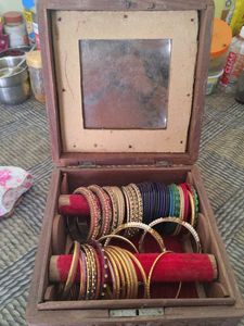 Vintage Carved Wooden Trinket Box