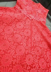 Elegant Pink Lace Top
