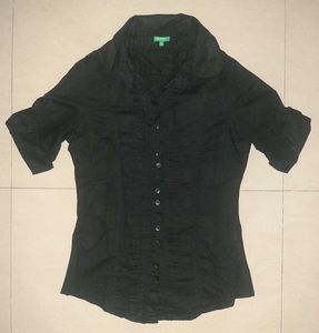 United Colors of Benetton Rare Classic Black Shirt