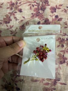 Charming Red Rose Brooch Pin