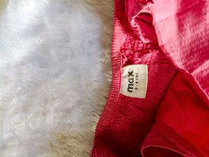 MaX Girls Pink Party Frock | 3–4 Years | Soft Cott