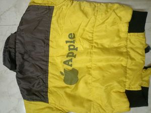 Kids Yellow Winter Jecket For 6-8 Years