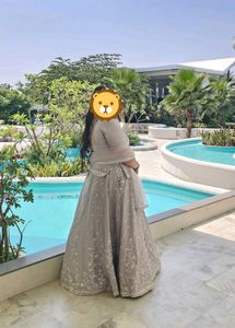 Dusty Nude Lehenga Choli Set