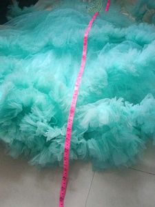 Beautiful Teal Tulle Gown