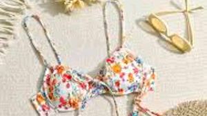 Floral Bikini Top with beautiful Bottom