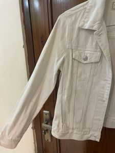 Stylish Beige Denim Jacket for women