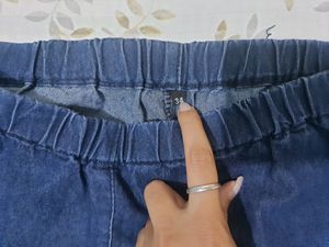 Blue Stretchable Trousers