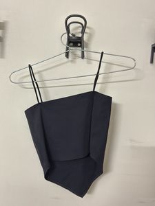 Black "Good Times" Graphic Top