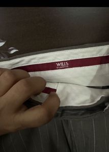 Will's Grey Striped Trousers