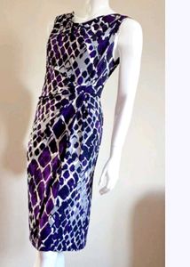 Women's Sleeveless Print Sheath Dress
