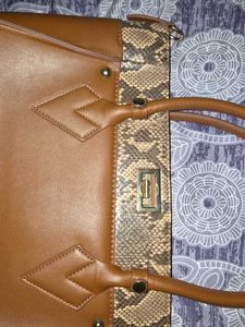 Brown Leather Tote Bag