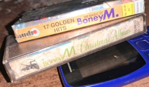 Two 1980s Boney M. audio cassettes