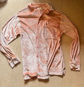 velvet tan shirt