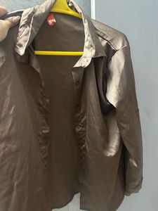 Satin Brown Shirt