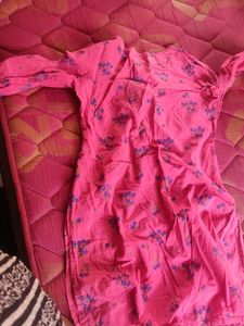 Pink Floral Long Sleeve Top