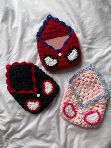 Handmade Crochet spiderman book cover