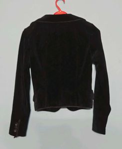Elegant Black Velvet Jacket
