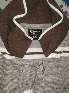 Striped Polo Shirt PURE COTTON