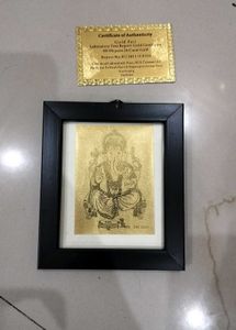 Ganesha Gold Foil Art
