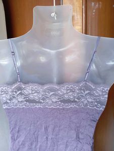 Purple Lace Trim Camisole