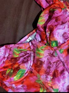 Floral Print Corset Top