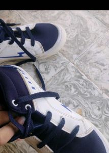 Stylish Navy and White Sneakers
