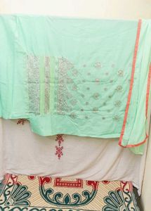 Embroidered Punjabi patyala suit