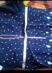 Unused Beautiful Navy Blue Soft Cotton Kurti
