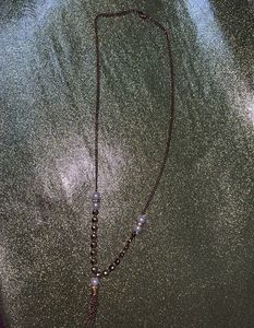 Elegant Pearl and Gold Tassel Necklace