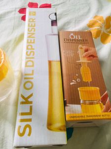 Silk Oil Dispenser 2 Bottle with Brush