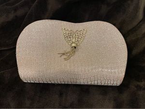 Elegant Butterfly Clasp Clutch Bag