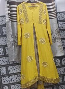 Yellow Embroidered Kurta Set
