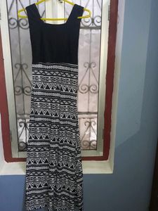 Maxi Gown, A- Line, Front Open