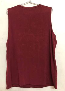 Merona Maroon Sleeveless &amp; Strachble  Top