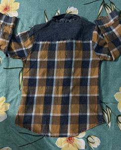 Blue Checked Denim