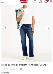 Levi's Men's 505 Indigo Straight Fit Jeans