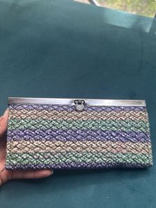 Chic Woven Clutch Wallet