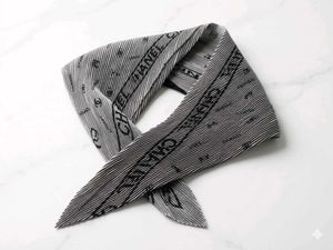 Chanel Scarf - Classic Grey &amp; Black