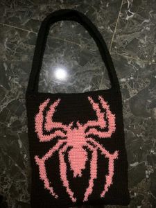Handmade Spider-Man Crochet Sling Bag