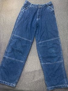 Blue Denim Carpenter Pants