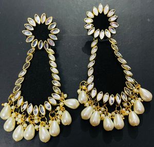 Fancy Party Wear Long Size Earrings