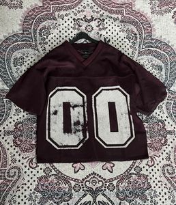 Maroon Mesh Jersey from H&amp;M