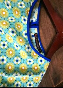 Retro Floral Print Top